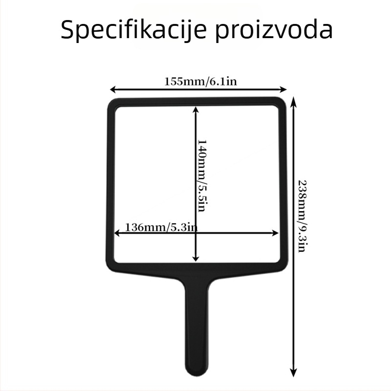 Ručna lupa za čitanje s ultra-tankim i ultra-jasnim dizajnom, prijenosna i s velikim zaslonom za starije čitatelje (Značka: vrplayers; Uvoz: Ne)