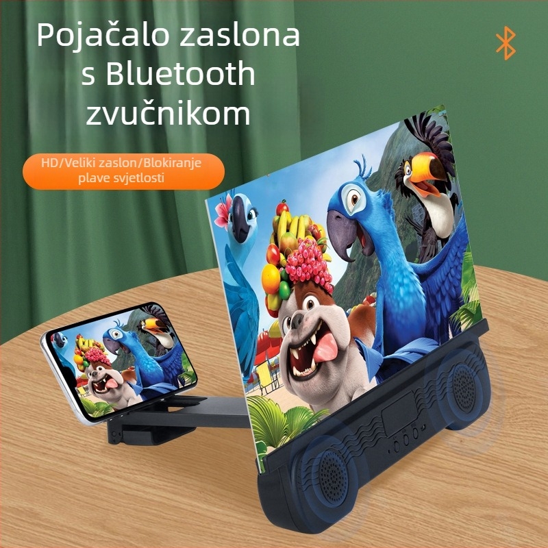 18-inčni povećivač zaslona telefona, 14-inčni pojačivač Bluetooth zvučnika, 12-inčni kreativni sklopivi stolni nosač