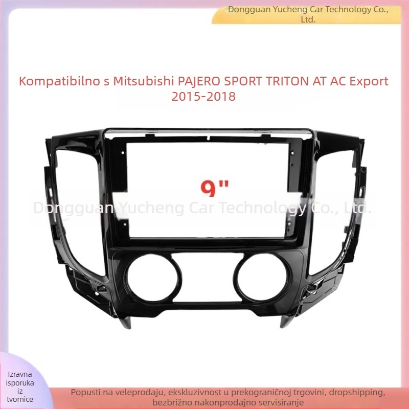 Android navigacijski okvir panel za Mitsubishi TRITON/Pajero – materijal ABS+PC, kompatibilnost s modelima 2015–2018, težina 1 kg