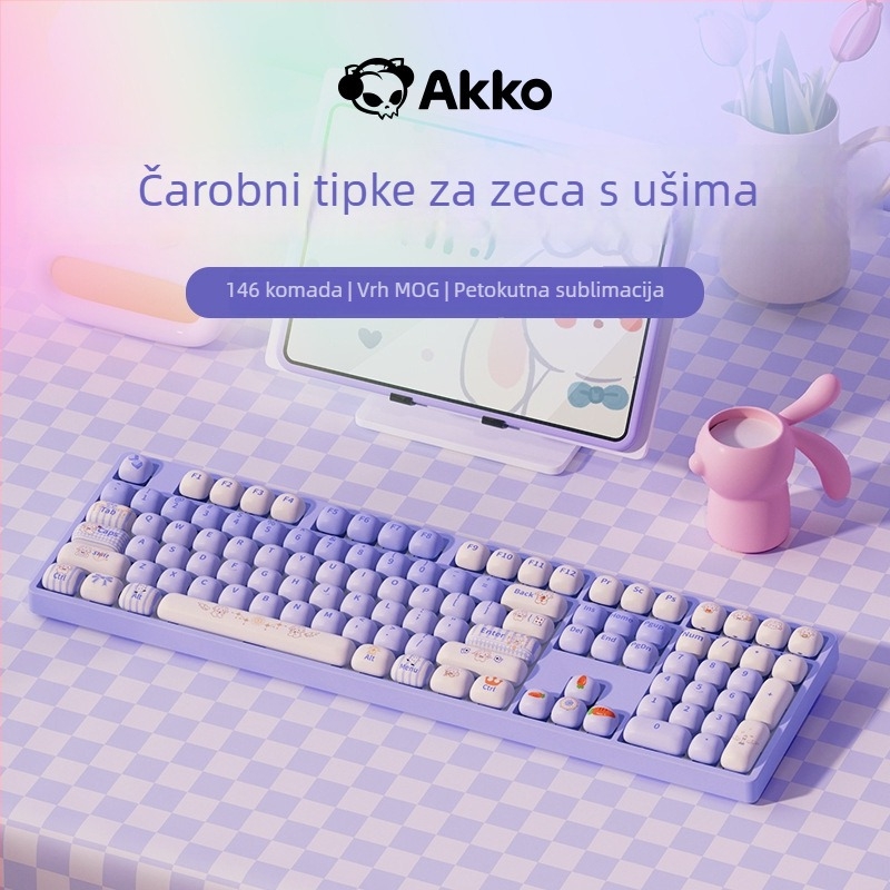 AKKO bežična mehanička tipkovnica s temom zeca