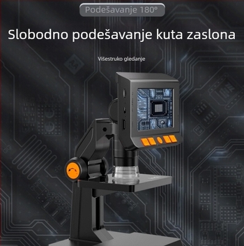 Stolni elektronički digitalni mikroskop sa zaslonom (HD, prenosan, povećanje putem telefona, industrijski video mikroskop)