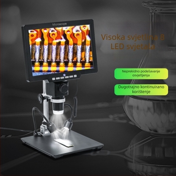 G2000 digitalni mikroskop s HD zaslonom za popravak elektronike, bez brenda