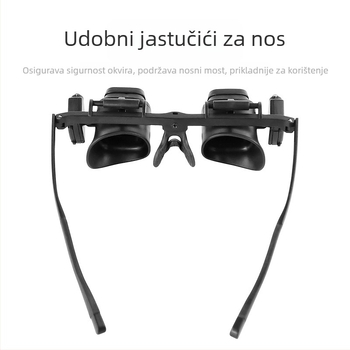 Nadglavna lupa s LED svjetlom za popravak satova i matičnih ploča mobitela, podesivo fokusiranje