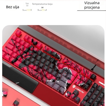 PBT kapice za mehaničku tipkovnicu s tematskim graviranjem sa strane, prozirne, prilagodljive, kreativne, anime stil
