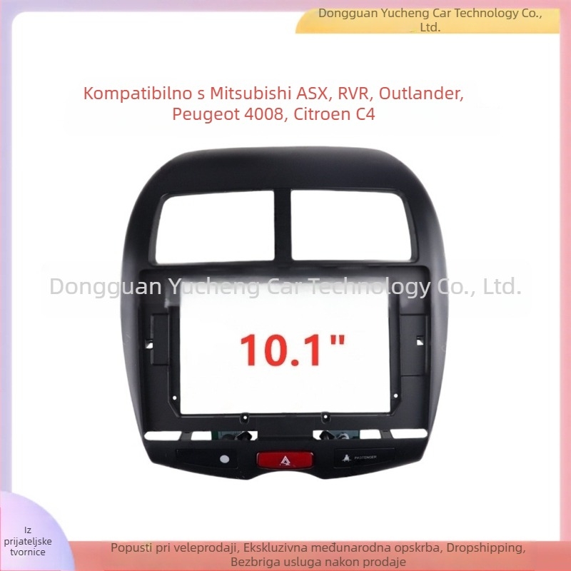 Universalni prednji panel za navigaciju u automobilu za Mitsubishi ASX, Outlander, Peugeot 4008 i Citroën C4 • ABS+PC • Modeli 2013–2018 • Težina 1 kg