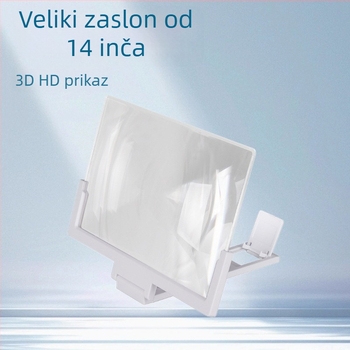 F3 Uvećivač zaslona za mobitel s vertikalnim držačem, 3–5× zumiranje, plastično kućište, za stolnu upotrebu, zaštita očiju i anti-refleksija