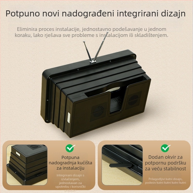 Stalak za telefon s integriranim izvlačnim povećalom zaslona (ABS, akrilne leće, opći stil)