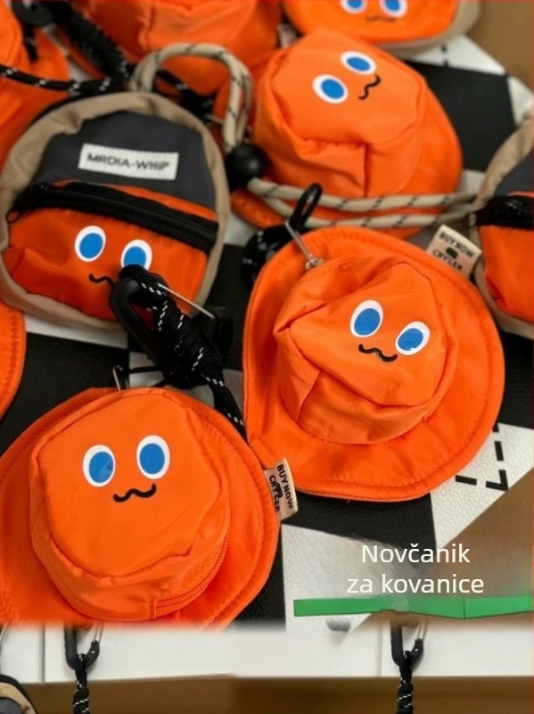 Višenamjenska mini torbica za novčice, šminku, slušalice i ključeve — poliester, ulični stil, unisex, svakodnevna uporaba