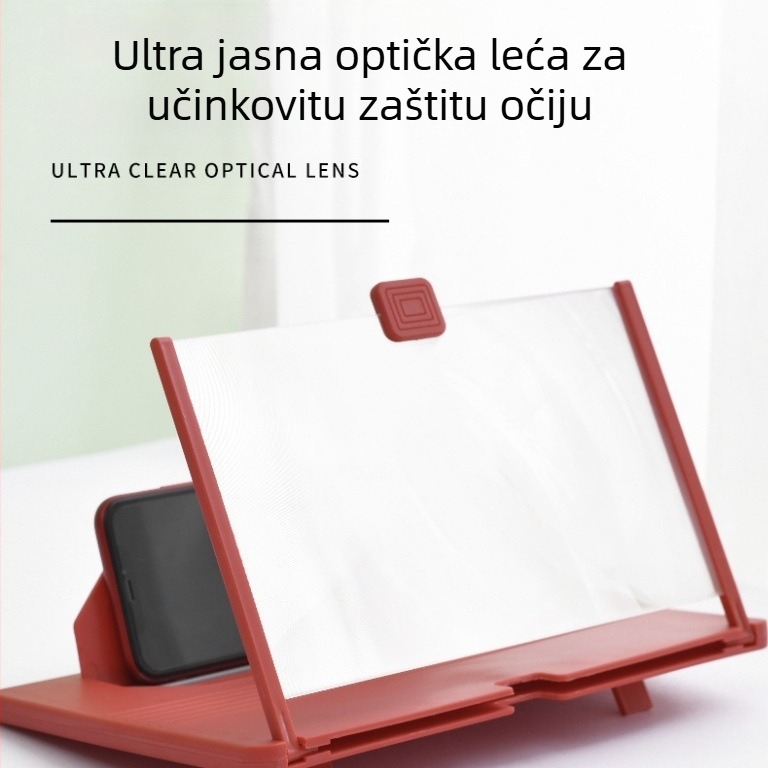 Stalak za pojačavanje zaslona mobitela – sklopiv, prijenosan, plastičan