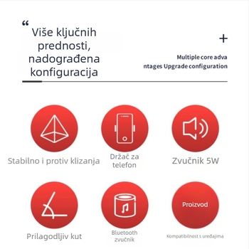 Stalak za snimanje iznad glave s Bluetooth zvučnikom i držačem za telefon – ABS plast
