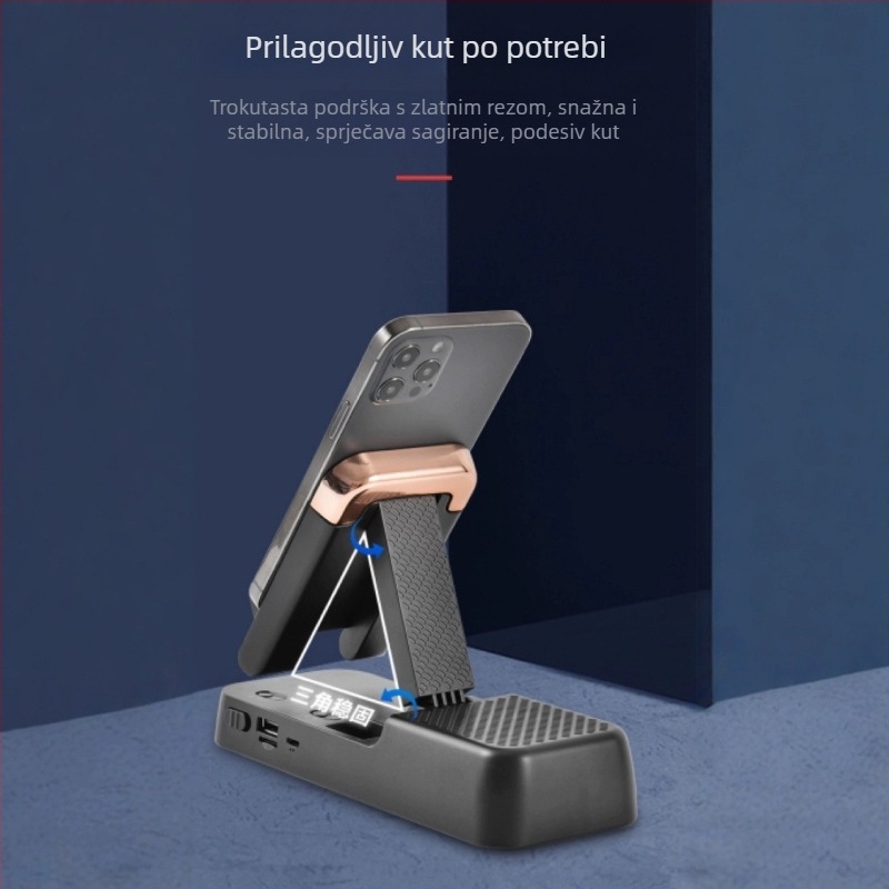 Stalak za snimanje iznad glave s Bluetooth zvučnikom i držačem za telefon – ABS plast