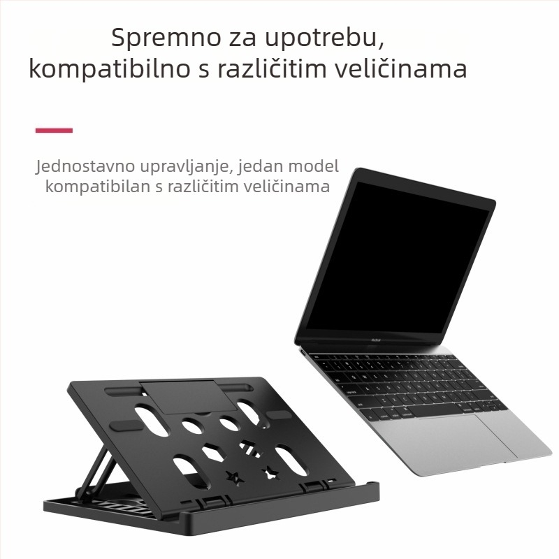 Neutral višenamjenski držač za laptop i tablet s pojačivačem zaslona, sklopivi dizajn, model F88-99, materijal PP, kompatibilan s računalima, tabletima i mobitelima.