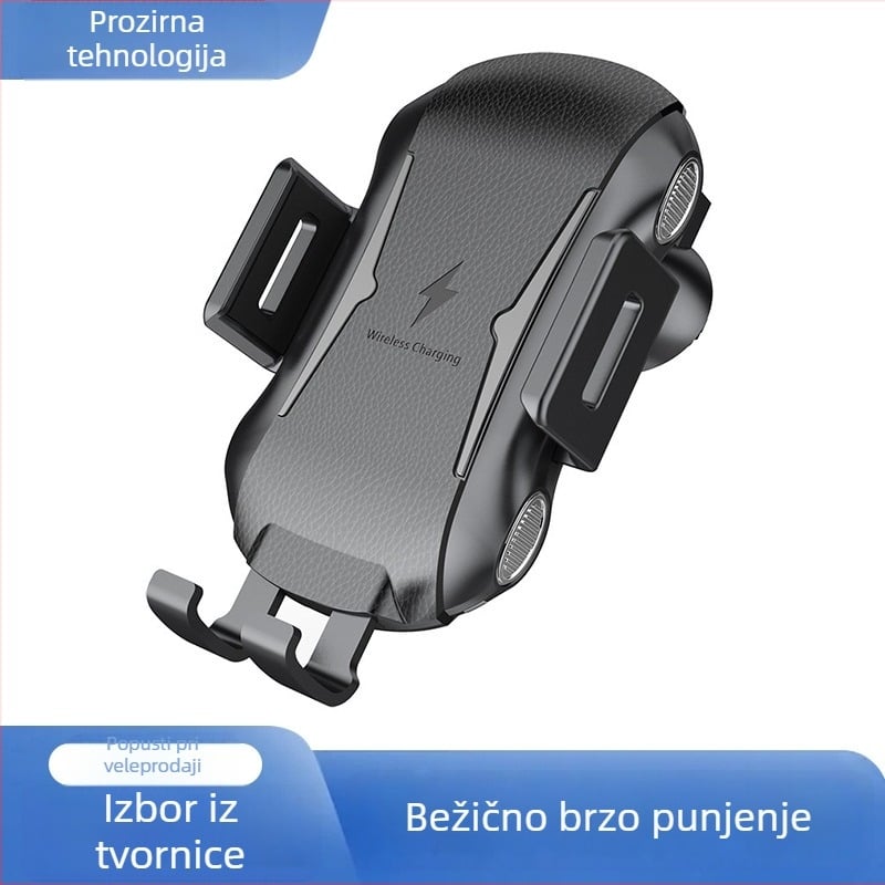 Freedrive Bežični automobilski brzi punjač s dodirnim senzorom, 10W QC2.0, 1.5A Micro USB, CE/FCC/ROHS