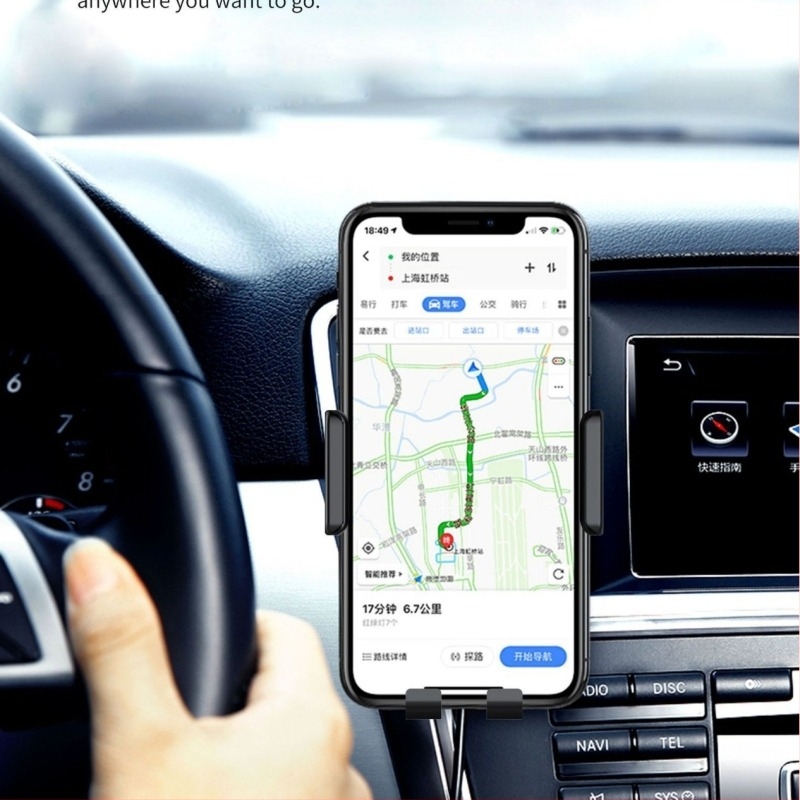Freedrive Bežični automobilski brzi punjač s dodirnim senzorom, 10W QC2.0, 1.5A Micro USB, CE/FCC/ROHS