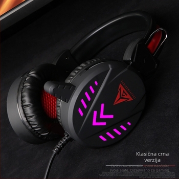 Urban Square A1 žične over-ear gaming slušalice s mikrofonom, 3,5 mm priključak, 2,2 m kabel, PC kompatibilne