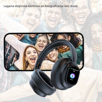 Bežične slušalice za vrpcu sa zaslonom i AI prijevodom, X1 PRO Bluetooth slušalice, 10 mm zvučnici