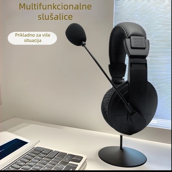 YY-750 slušalice za računalo, kabelske, s mikrofonom, 3,5 mm dvostruki utor, esports stil