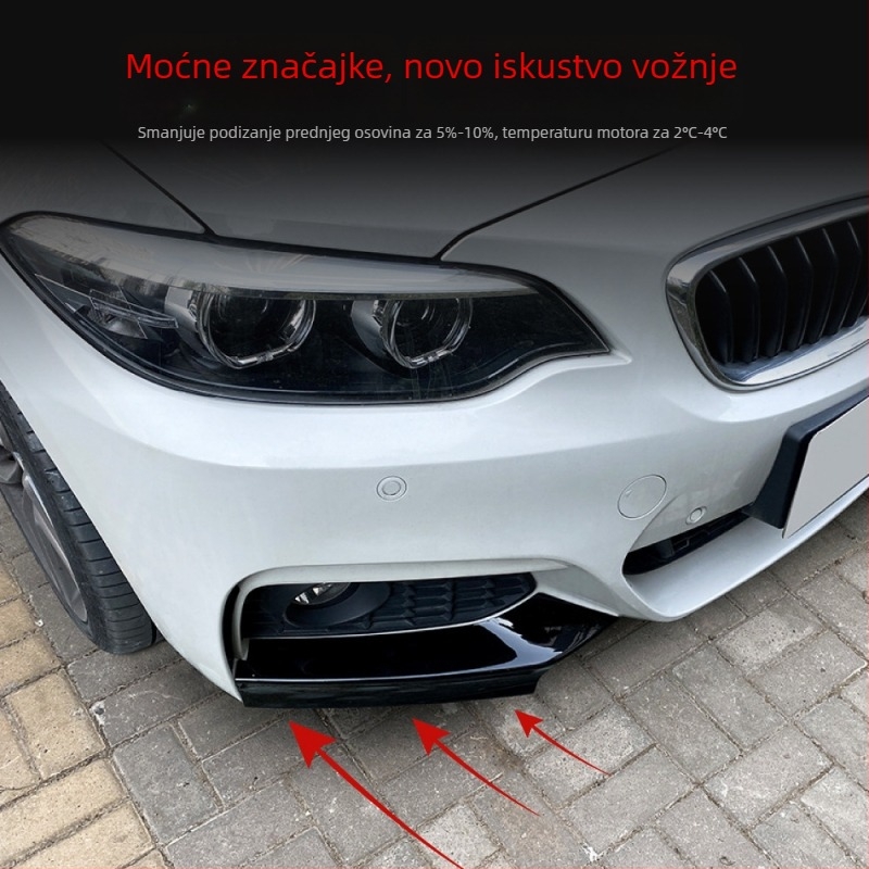 Naljepnica za prednji kut branika BMW 2 Series F22/F23 M Sport | ABS materijal | Uzorak karbonskih vlakana | Lepak za ugradnju | Amp-z 429