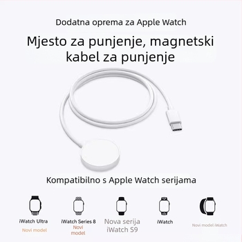 Apple Watch magnetski bežični punjač – izlaz 2,5 W, 0,5 A, izravno punjenje