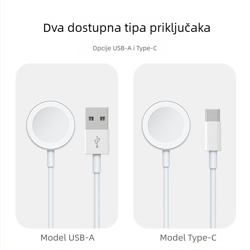 Apple Watch magnetski bežični punjač – izlaz 2,5 W, 0,5 A, izravno punjenje