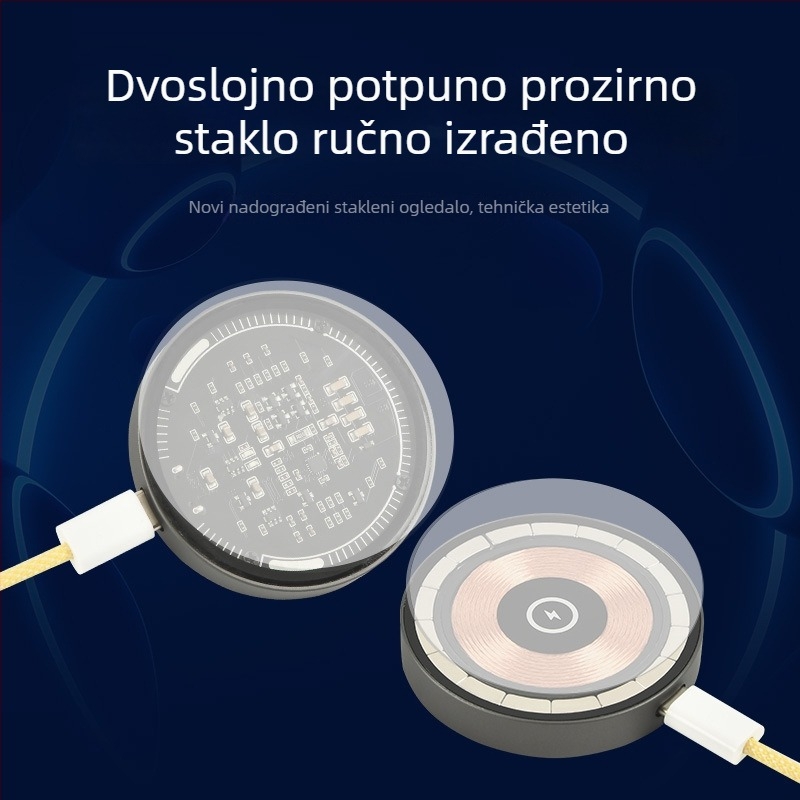 Apple 17 MagSafe bežični punjač – proziran, magnetski, 15W PD brzo punjenje