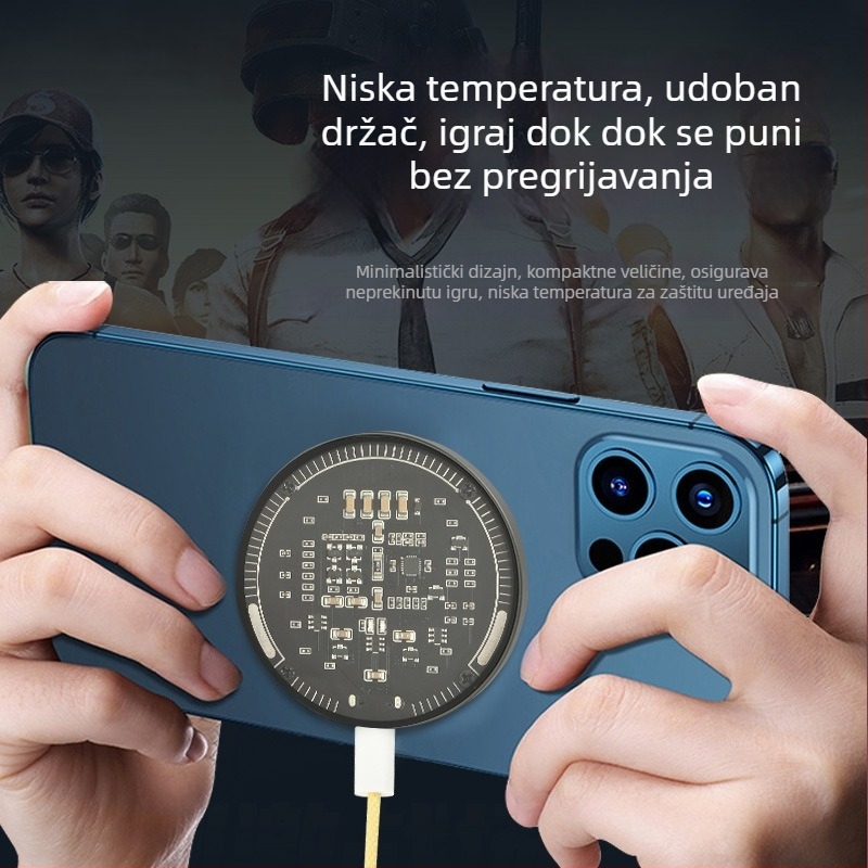 Apple 17 MagSafe bežični punjač – proziran, magnetski, 15W PD brzo punjenje