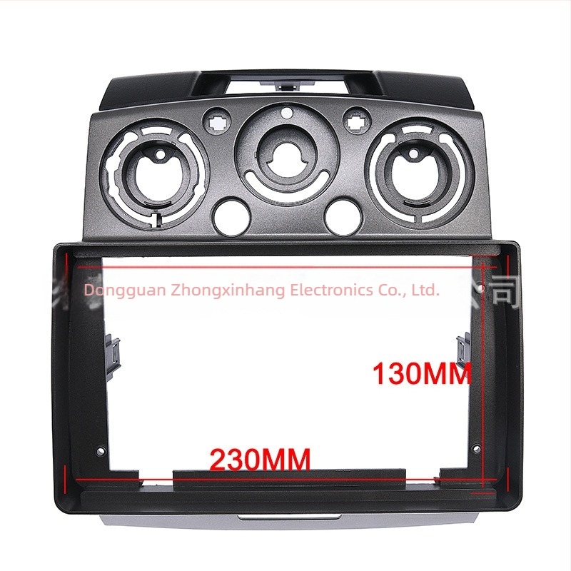 Android navigacijska maska za Ford Ranger / Mazda BT-50 — ABS+PC, kompatibilno s modelima 2006–2011, težina 0,7 kg