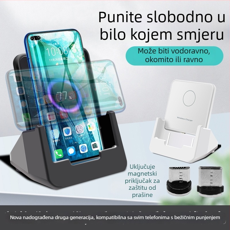 Bežični brzi punjač za pametne telefone s magnetskim punjenjem, QC4.0, 15W