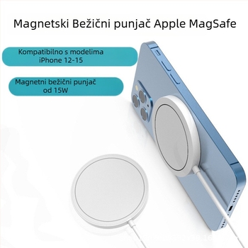 MagSafe bežični punjač za iPhone 12/13, magnetsko punjenje, 15W, 2A, QC3.0, mogućnost prilagodbe