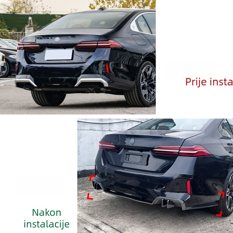 MP stražnji lip spojler za BMW 5 Series I5 G60 M Sport Overseas Edition – ABS materijal, montaža na stražnji rub, 2024+