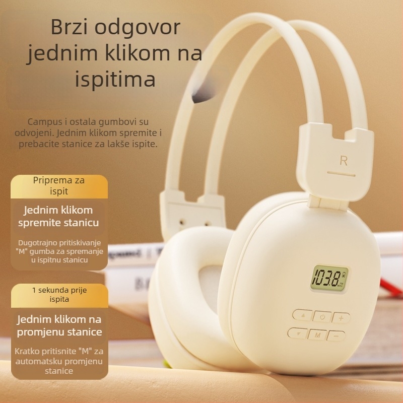 Bežične slušalice Dili SH03, 40 mm zvučnici, raspon frekvencija 200–20000 Hz, PU kožne jastučiće za uši, 3,5 mm utor