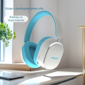 Gaming Bluetooth slušalice s ergonomski metalnim kućištem, HiFi zvuk visoke razlučivosti, Bluetooth 5.0, domet do 10 m