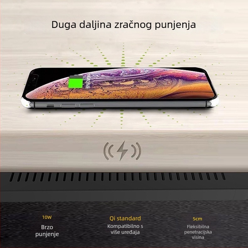 HOT SMART Bežični Punjač, Ugrađeni Dizajn, 15W Brzo Punjenje