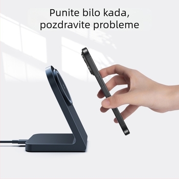 Uspravni bežični punjač Qi 2.2, 25W, Serija 16/17, Magnetsko punjenje, Izlazna struja 1.67 A
