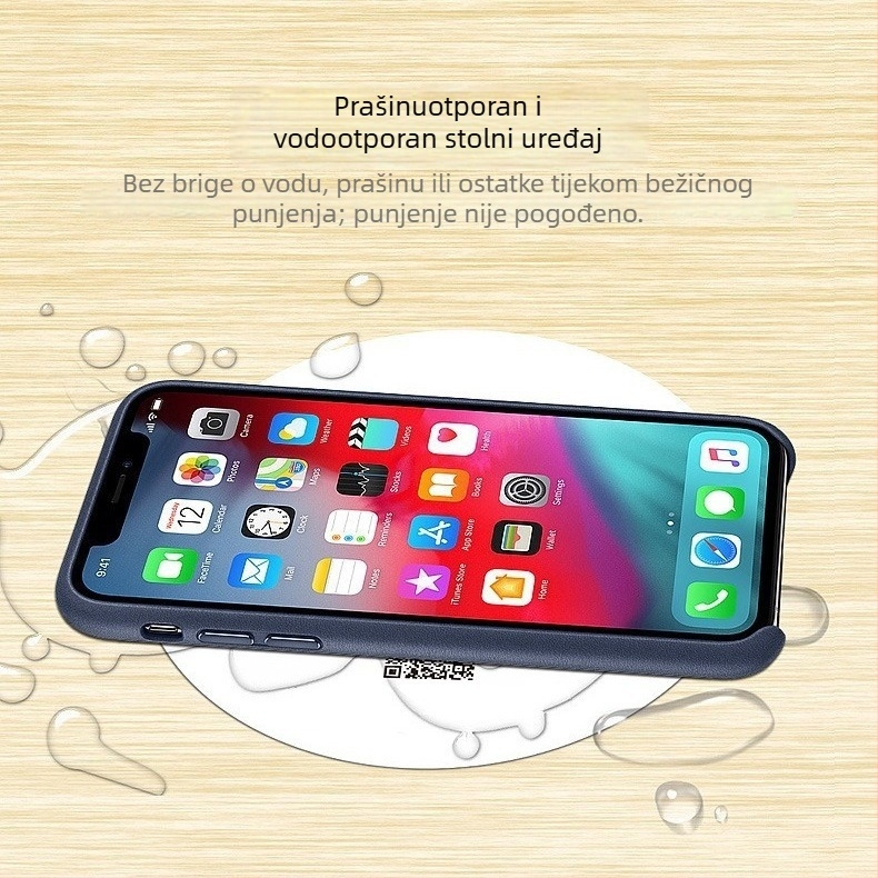 Bežični punjač za mobitel, 10W brzo punjenje, ulaz 9V, FCC-kompatibilan, maksimalna izlazna snaga 12W