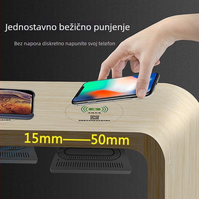 Maskirani bežični punjač ispod stola s PD 24W, izlaz 0,94A