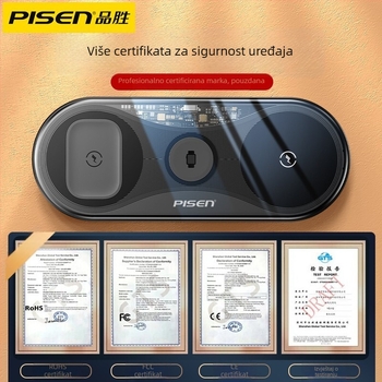 15W stolni bežični punjač za Apple Watch – 3u1 višenamjenski punjač