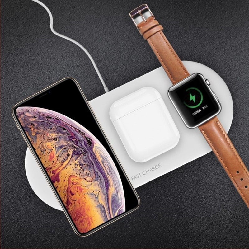 Tri u jedan stolni bežični punjač — 15W maksimalno, puni mobitel, sat i bežične slušalice