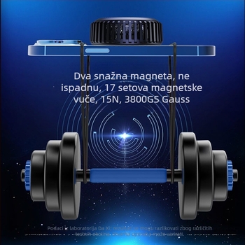 Magnetski bežični punjač s integriranim hlađenjem, PD punjenje, do 15W, za Apple MagSafe