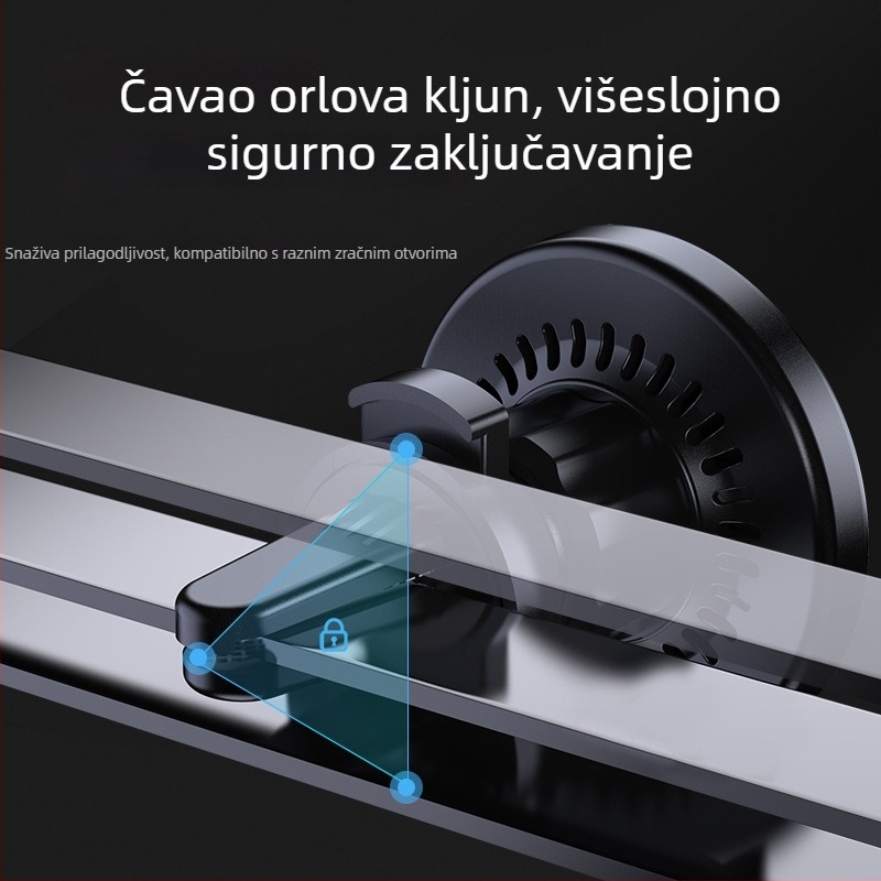 C31 auto bežični punjač s inteligentnim brzim punjenjem – QC3.0, magnetsko punjenje, izlaz 15W, 1.2A