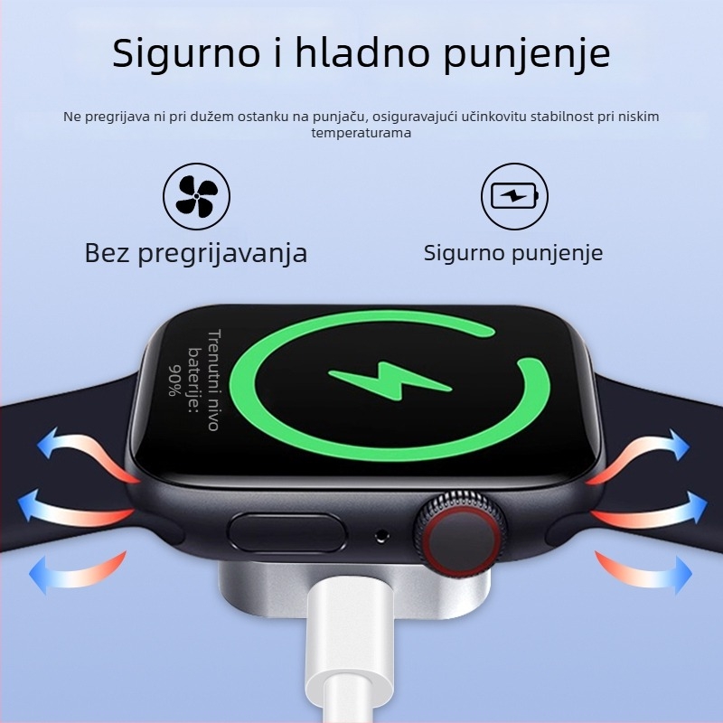 5W bežični punjač za Apple Watch – magnetska baza, 2-u-1 punjač, PD protokol