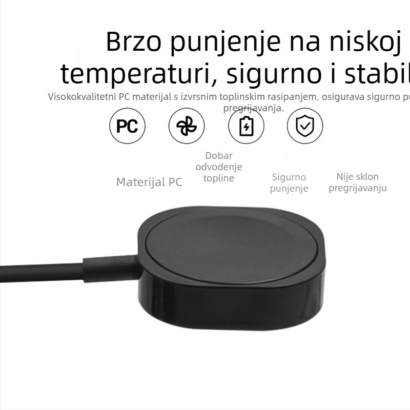5W bežični punjač za Apple Watch – magnetska baza, 2-u-1 punjač, PD protokol