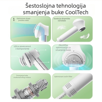 Sušilo za dlaku kućnih ljubimaca – inteligentni all-in-one sušilac i češalj za pse i mačke, brzo sušenje, ispod 1000 W, DC motor, spiralno grijanje, 220 V