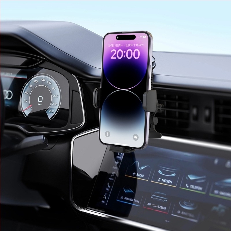 Držač za bežično auto punjenje s poluvodičkim hlađenjem i ventilacijom, KC/CE/FCC/ROHS certifikat, izlaz 15W/10W/7.5W