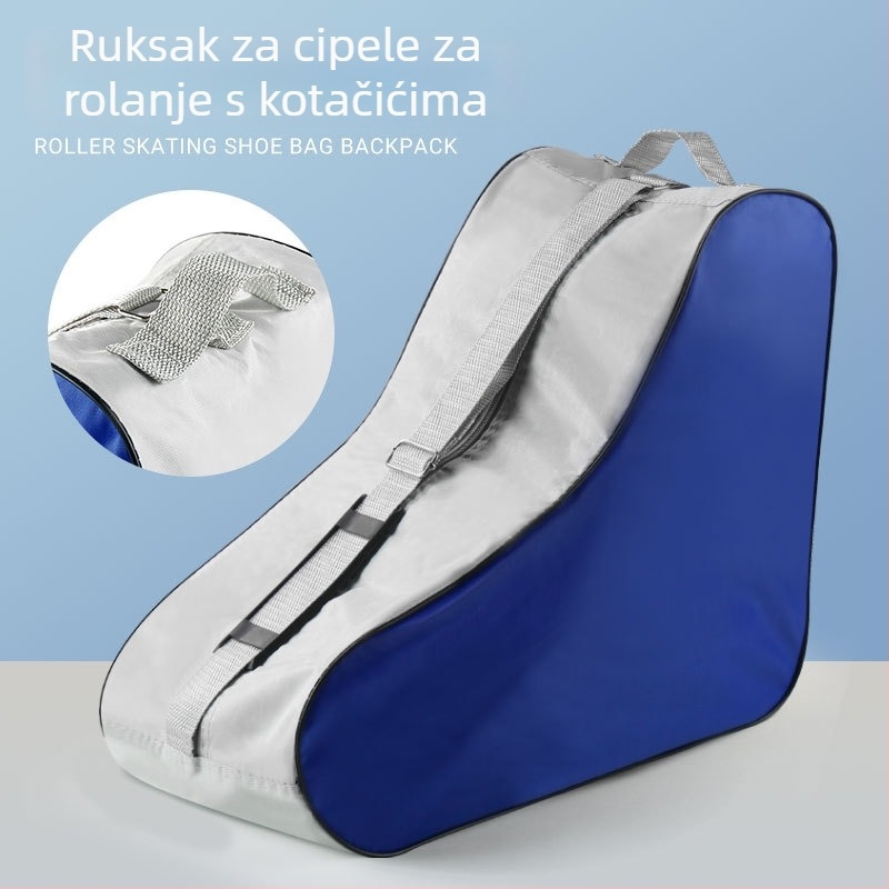 Ruksak za klizanje na ledu – bez kotačića, od Oxford platna, podstava od najlona, zakrivljeni remen za rame, prozračan, ultra lagan, otporan na habanje