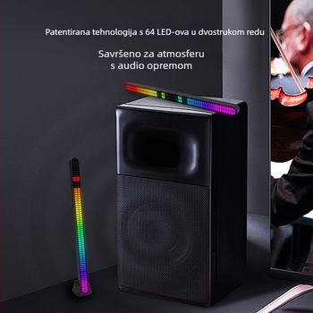 Nova RGB unutarnja LED rasvjeta automobila s glasovnim upravljanjem i ugrađenim zvučnikom