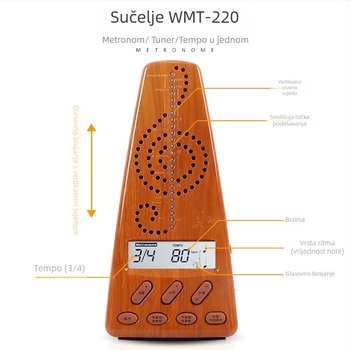 Metronom Little Angel WMT220 elektronički metronom za klavir, udaraljke i vokalni ritam (Model WMT220; Marka Little Angel; Materijal ABS; Kategorija Metronom; Primjena: Glazbeni instrument)