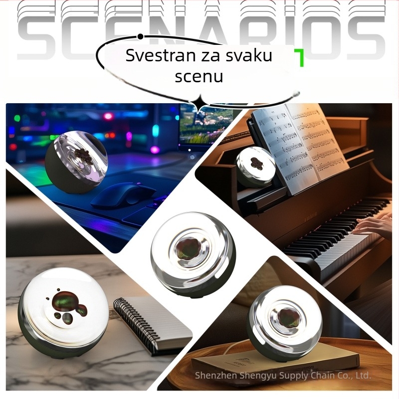 Ferrofluidni vizualizator glazbe s ritmičnim svjetlom — stolna igračka, moderan ukras, kreativni dar