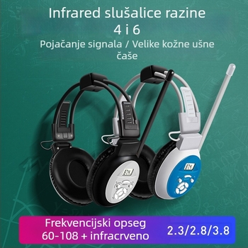 Ao Shuo IF bežične slušalice za slušanje s infracrvenom povezanošću – CET-4/CET-6 ispiti, 3,5 mm priključak
