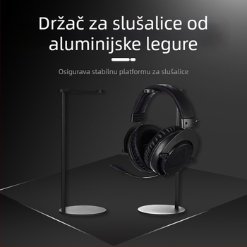 Stalak za slušalice od aluminijske legure - model 02, za razne slušalice, prilagođeno uzorak, praktičan i stilski